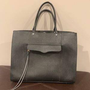 Rebecca Minkoff Saffiano Leather Tote Black